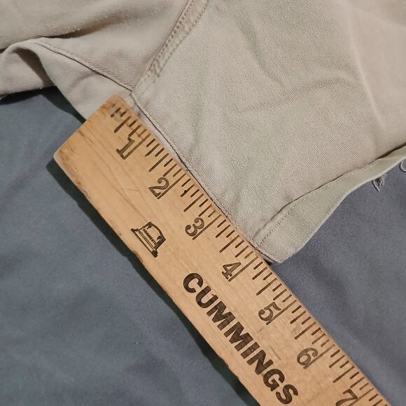 Torrid Jean Cut-Offs 30 AND Lane Bryant Khaki shorts 28-easy care plus size - Picture 9 of 15